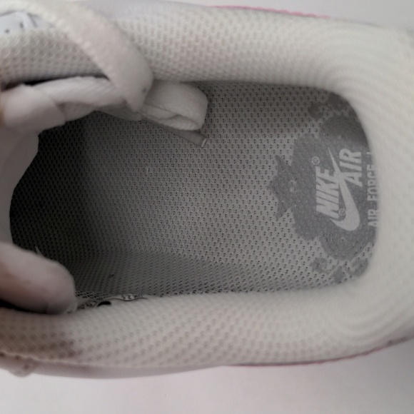 New Nike Air Force 1 Women's Custom Sneakers Pink/White Sz 5 - Picture 11 of 14